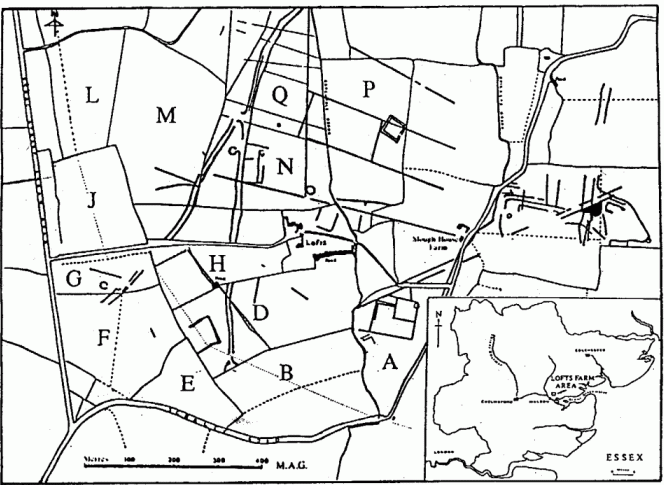 Map of Lofts Farm area